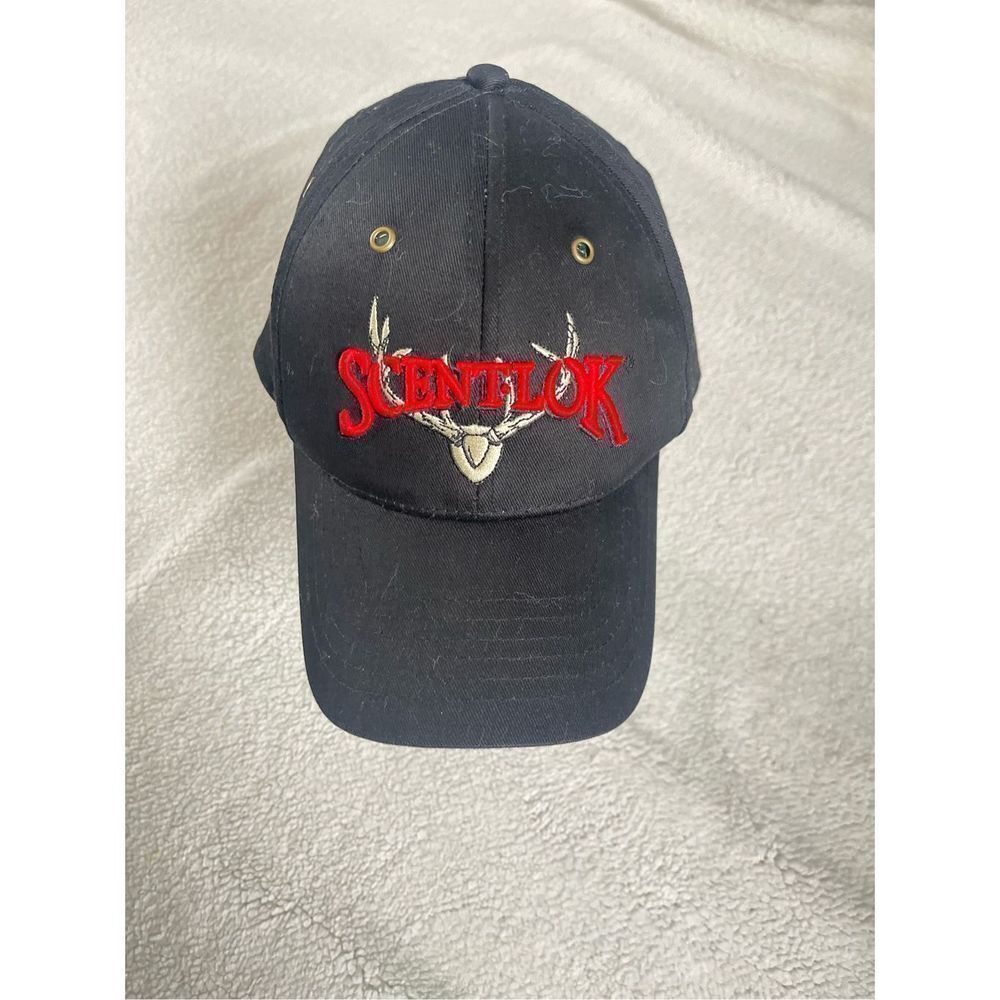 Scent•Lok black unisex baseball cap one size adjustable hook & loop new, no tags